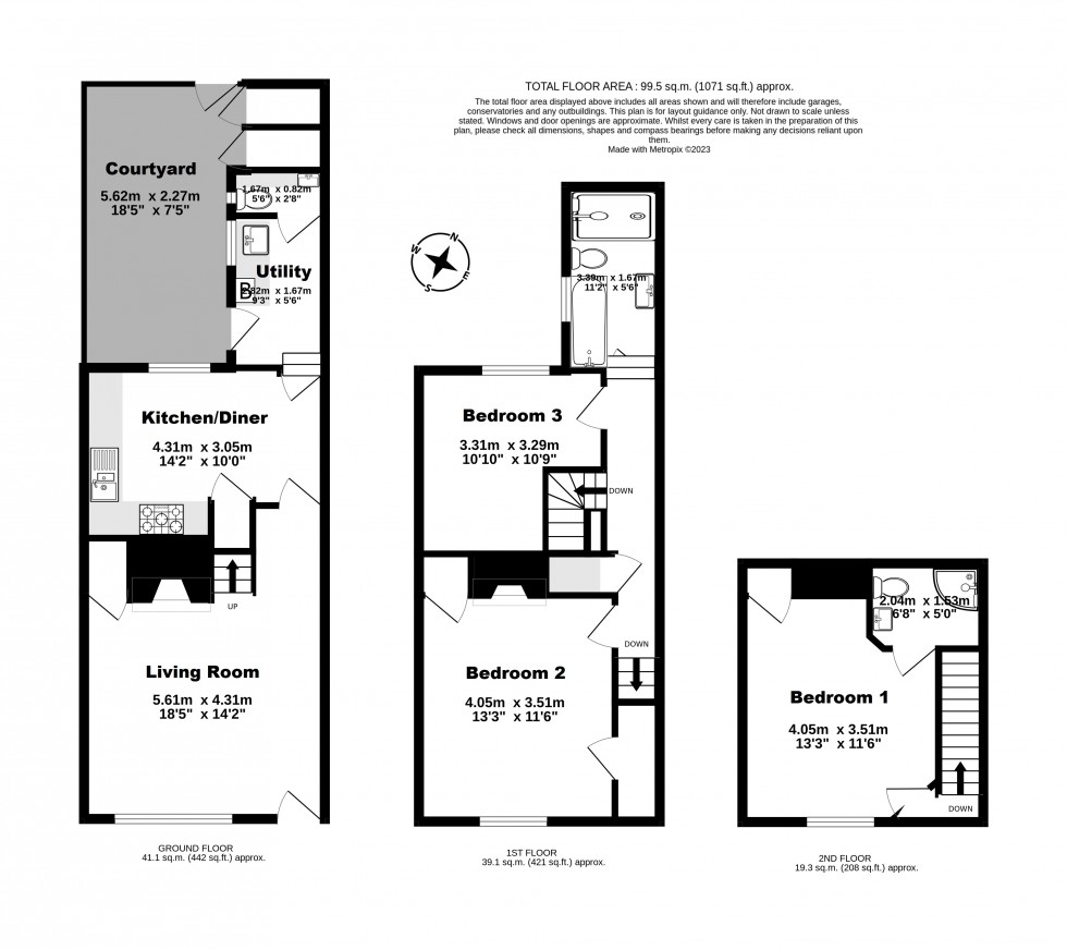 Floorplan for Deal, Kent
