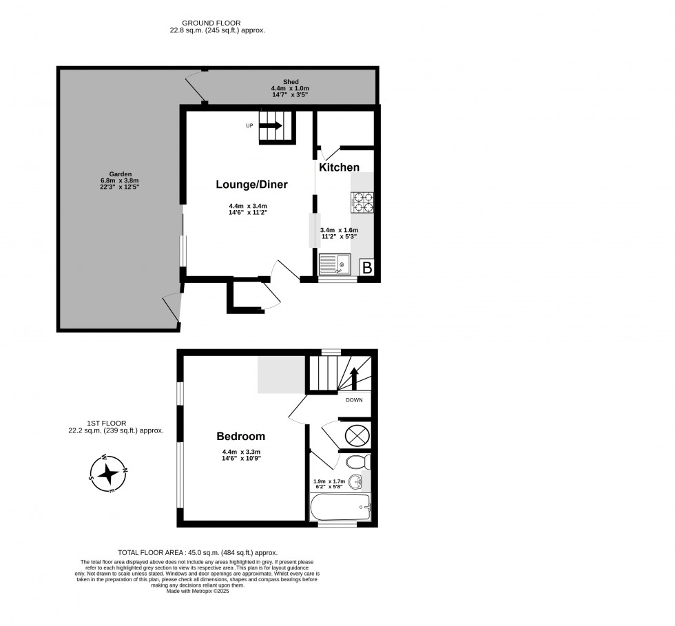 Floorplan for Deal, Kent