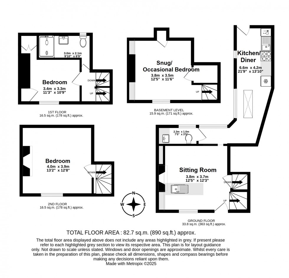 Floorplan for Griffin Street, Deal, Kent