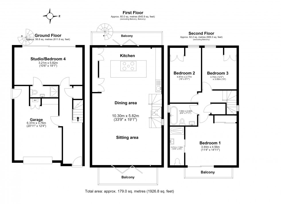 Floorplan for Deal, Kent
