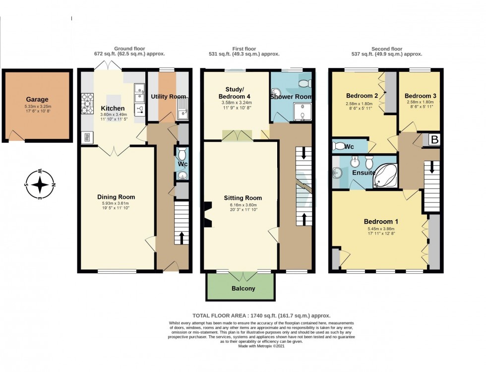 Floorplan for Deal, Kent