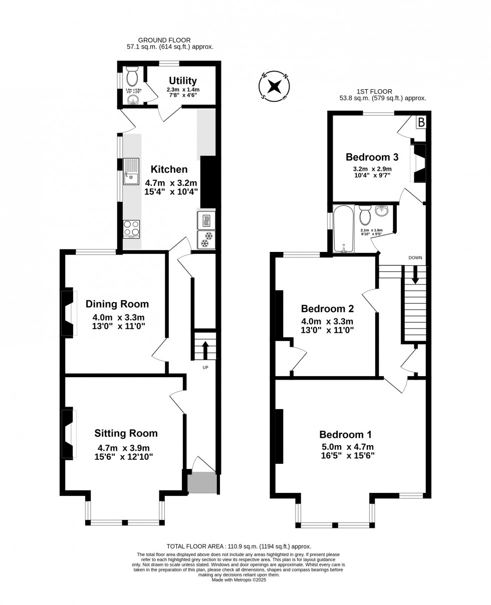 Floorplan for Walmer, Deal