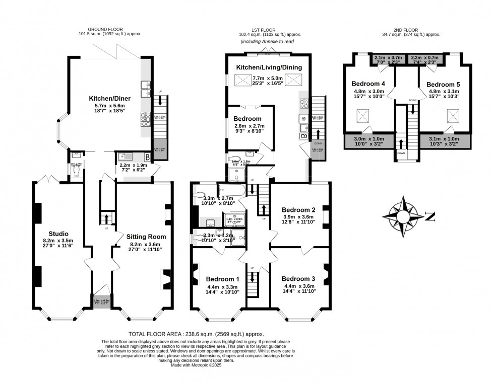 Floorplan for Deal, Kent