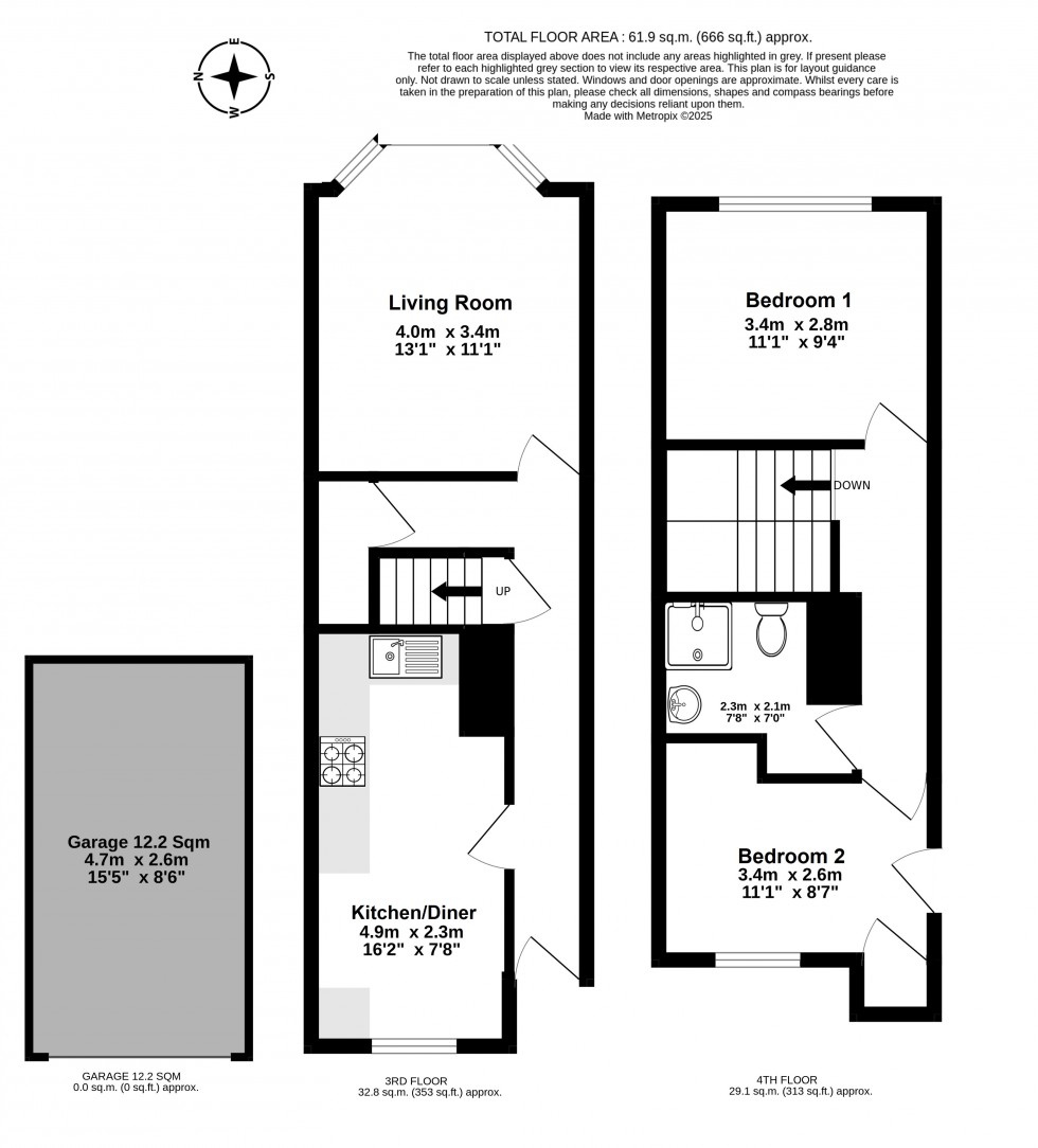 Floorplan for Deal, Kent