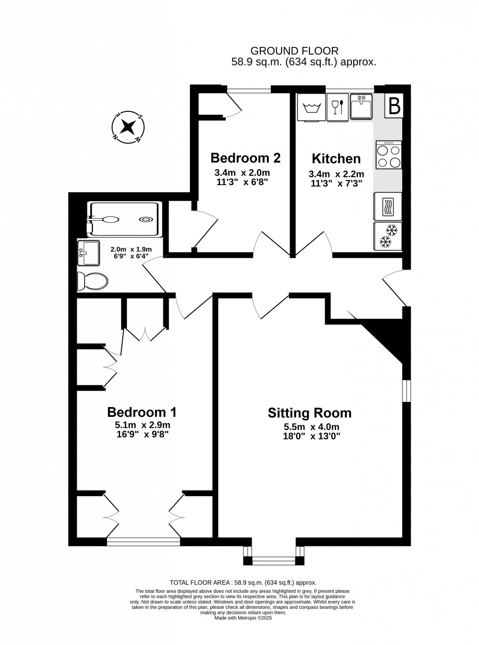 Floorplan for Sandwich, Kent