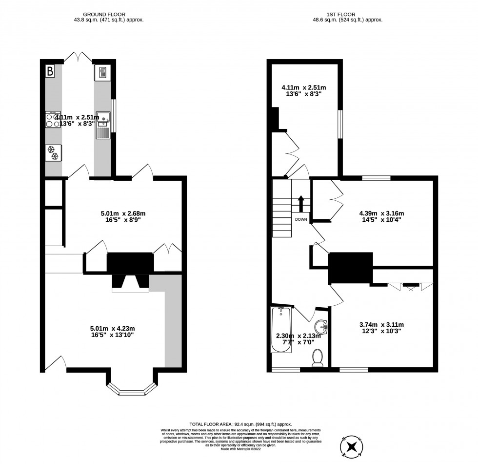 Floorplan for Sandwich, Kent, Kent