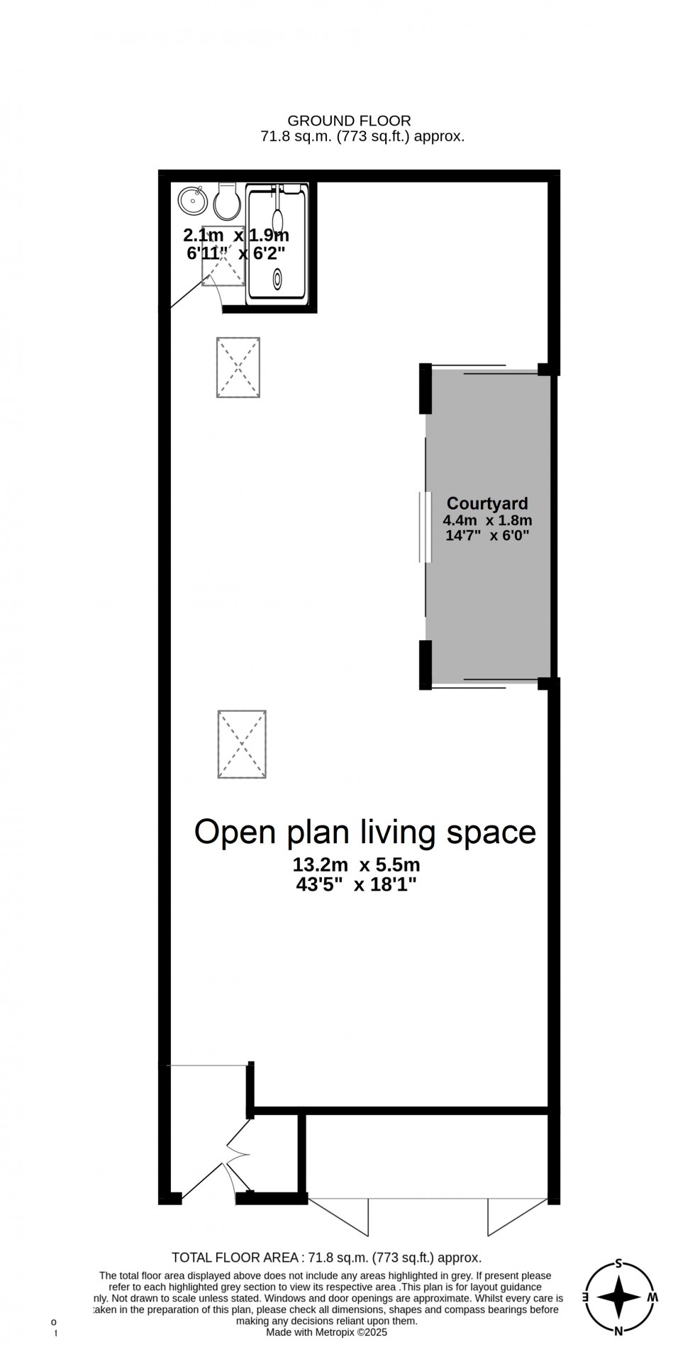 Floorplan for Deal, Kent