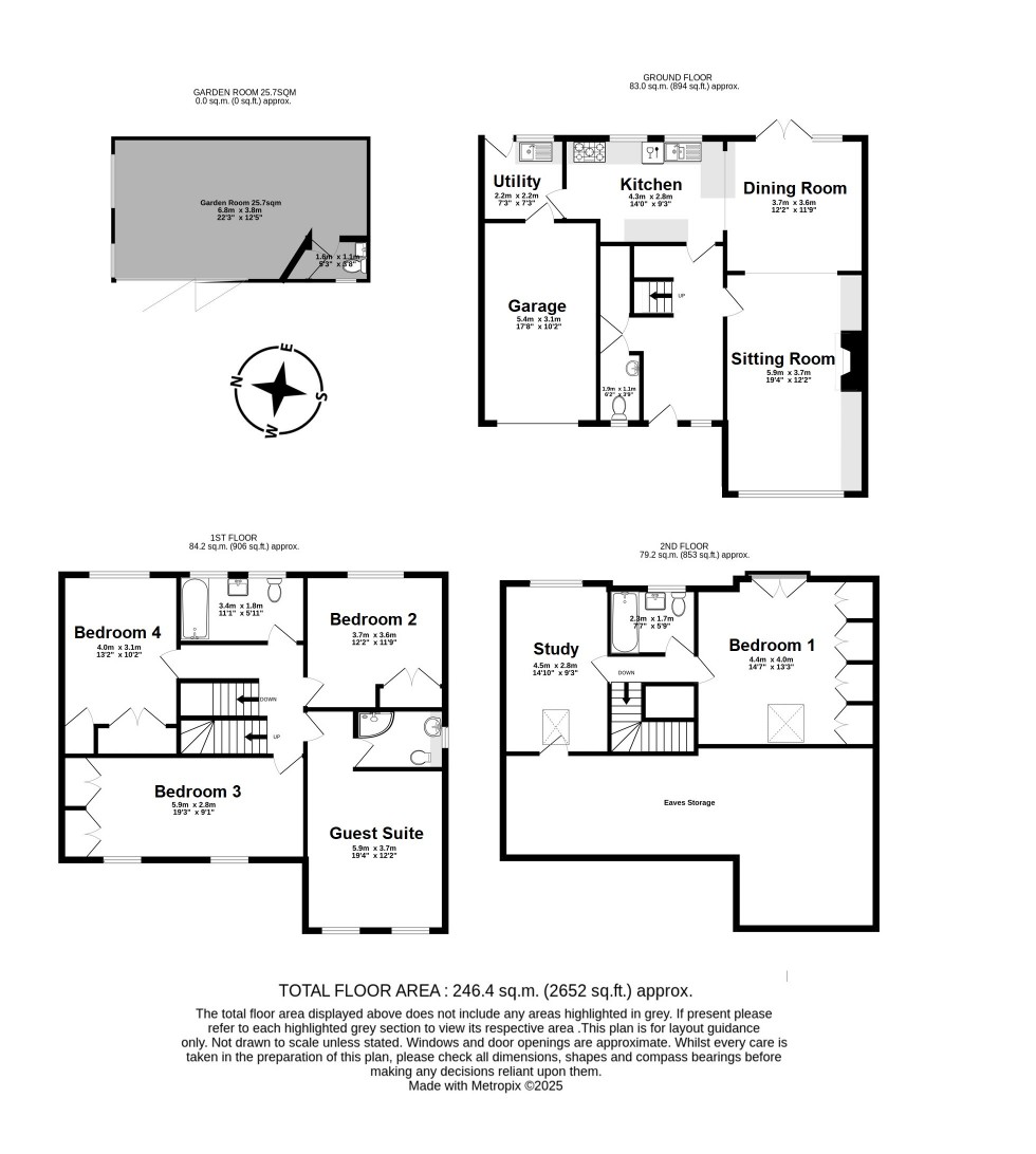 Floorplan for Kingsdown, Deal, Kent