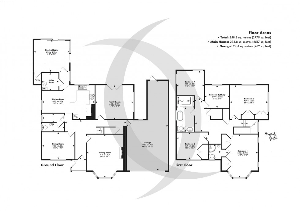 Floorplan for Walmer, Deal, Kent