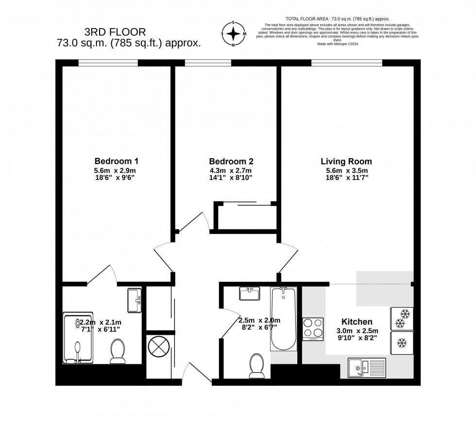 Floorplan for Deal, Kent