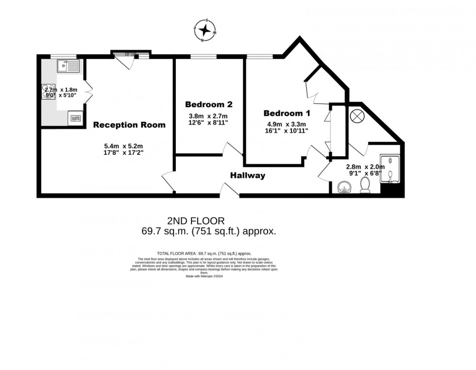 Floorplan for Beechwood Avenue, Deal, Kent