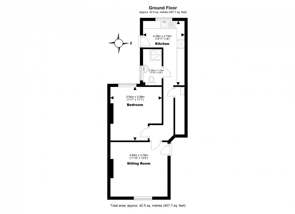 Floorplan for Walmer, Deal, Kent