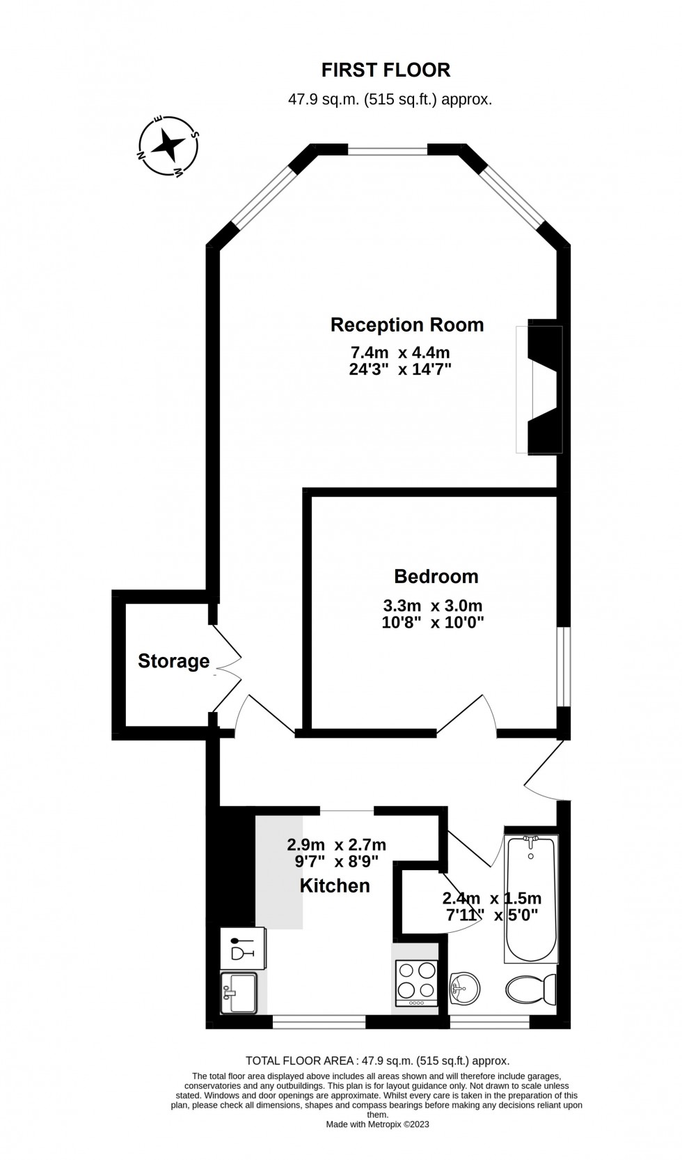 Floorplan for Walmer, Deal, Kent