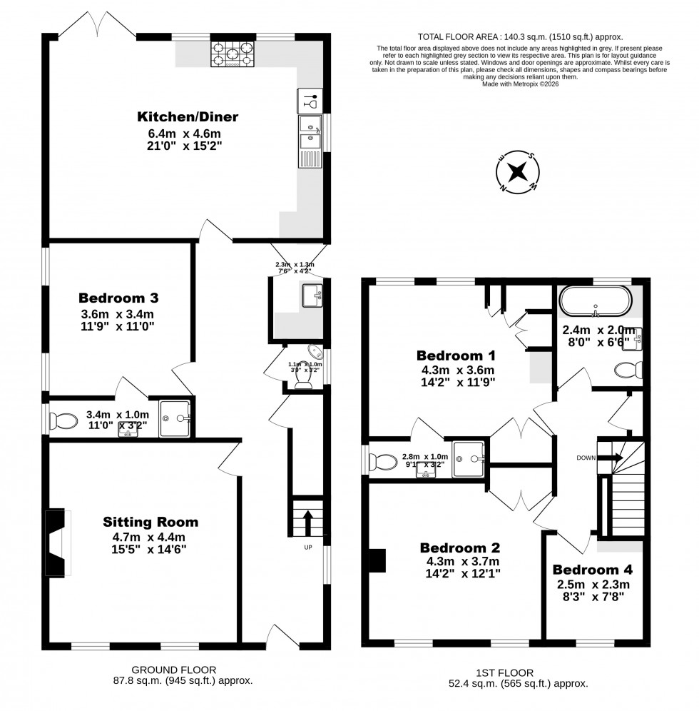 Floorplan for Deal, Kent