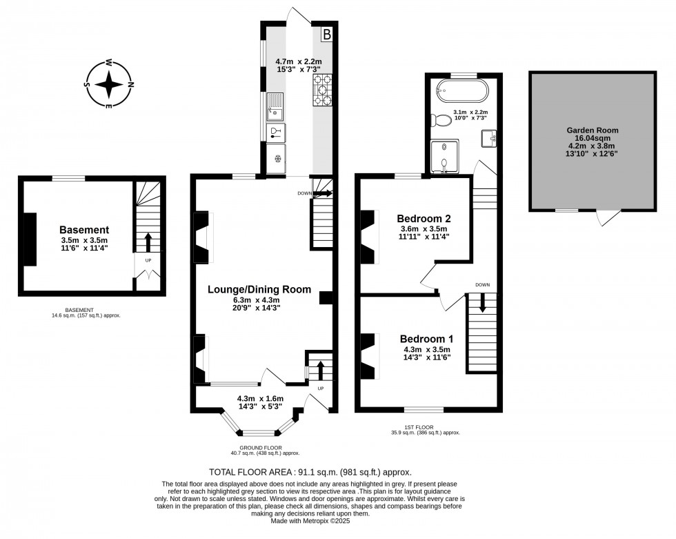 Floorplan for Deal, Kent