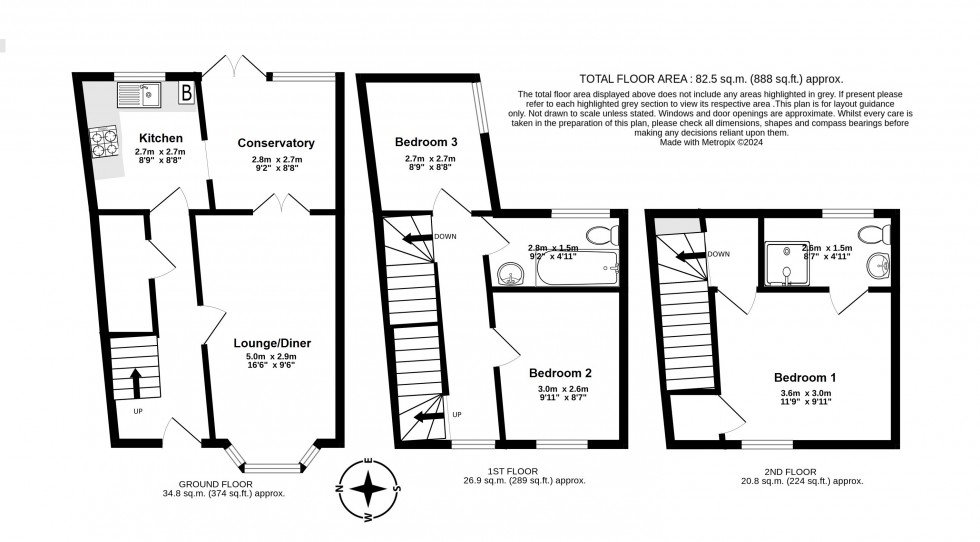 Floorplan for Deal, Kent