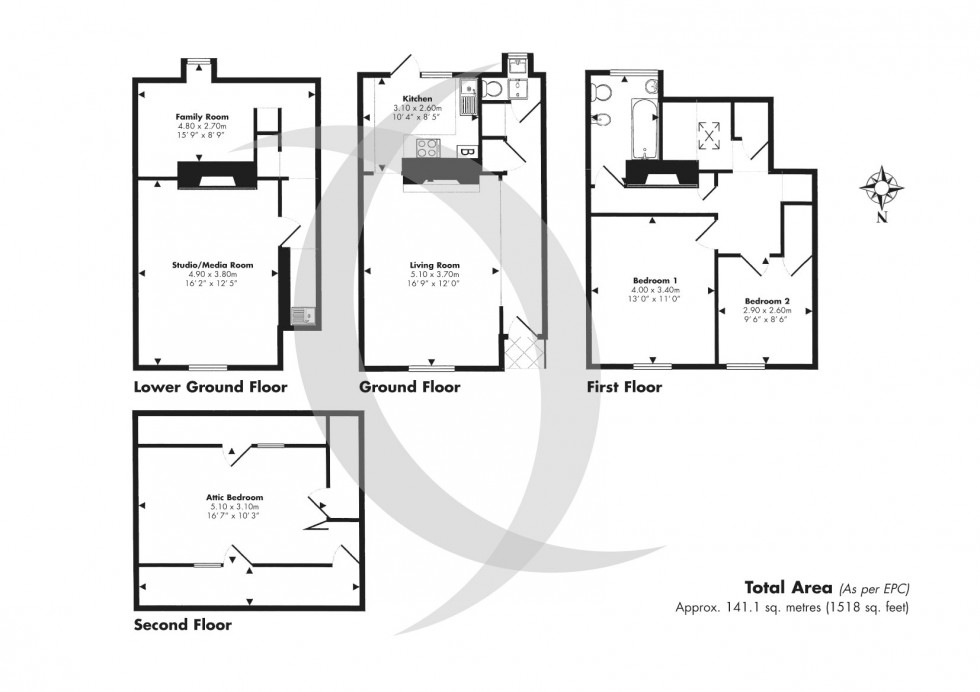 Floorplan for Deal, Kent