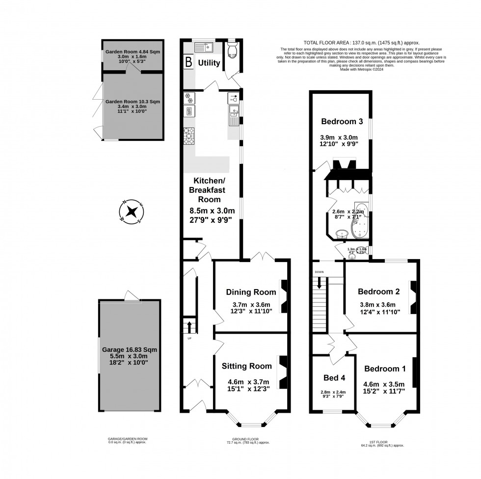 Floorplan for Deal, Kent