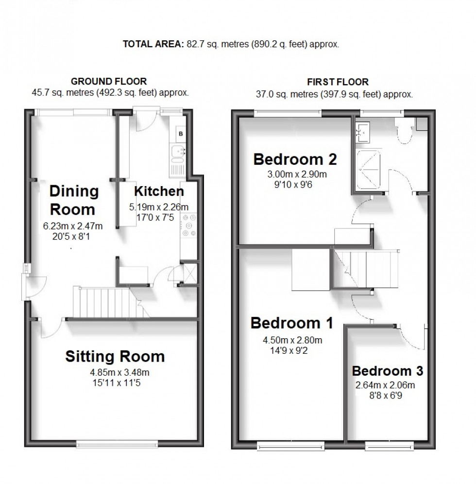 Floorplan for Deal, Kent