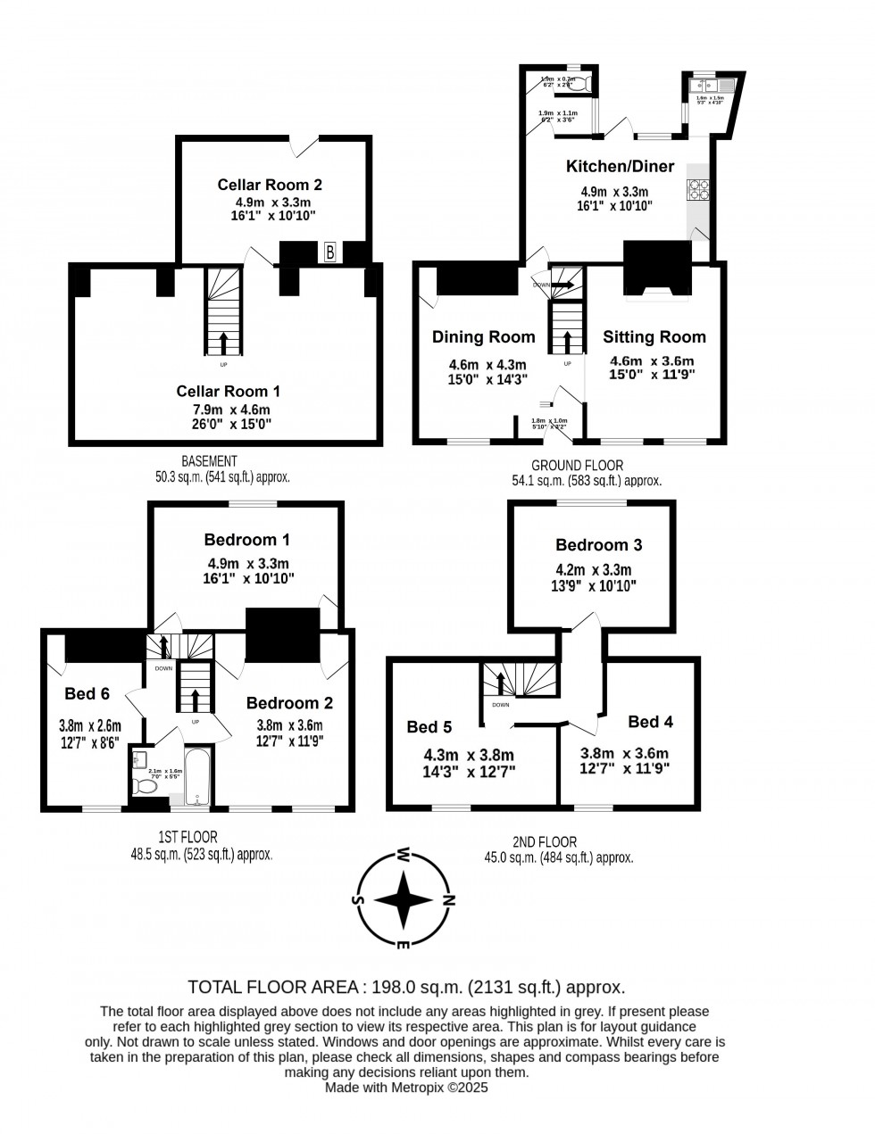 Floorplan for Deal, Kent