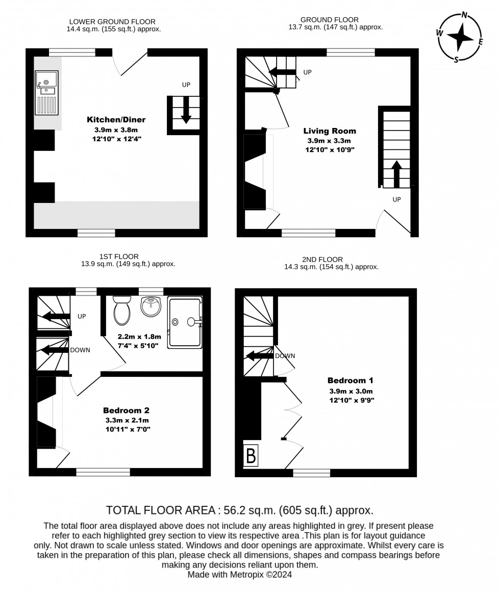 Floorplan for Farrier Street, Deal