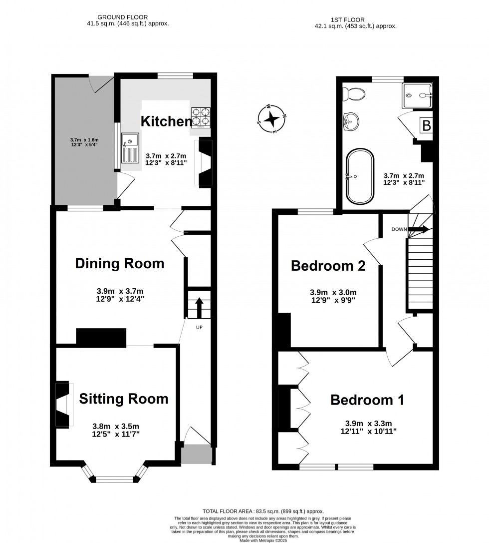 Floorplan for Deal, Kent