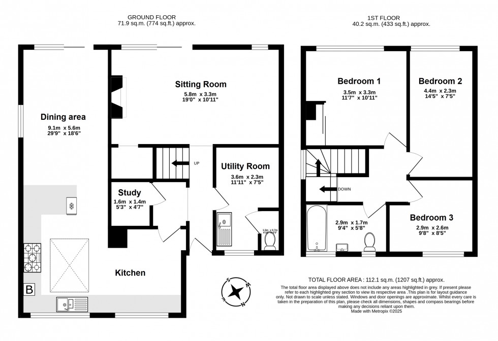 Floorplan for Walmer, Deal, Kent