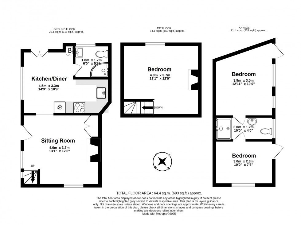 Floorplan for Ringwould, Deal, Kent