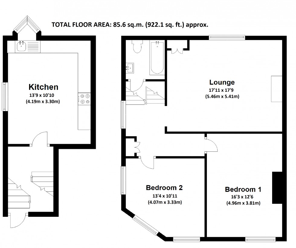 Floorplan for Deal, Kent
