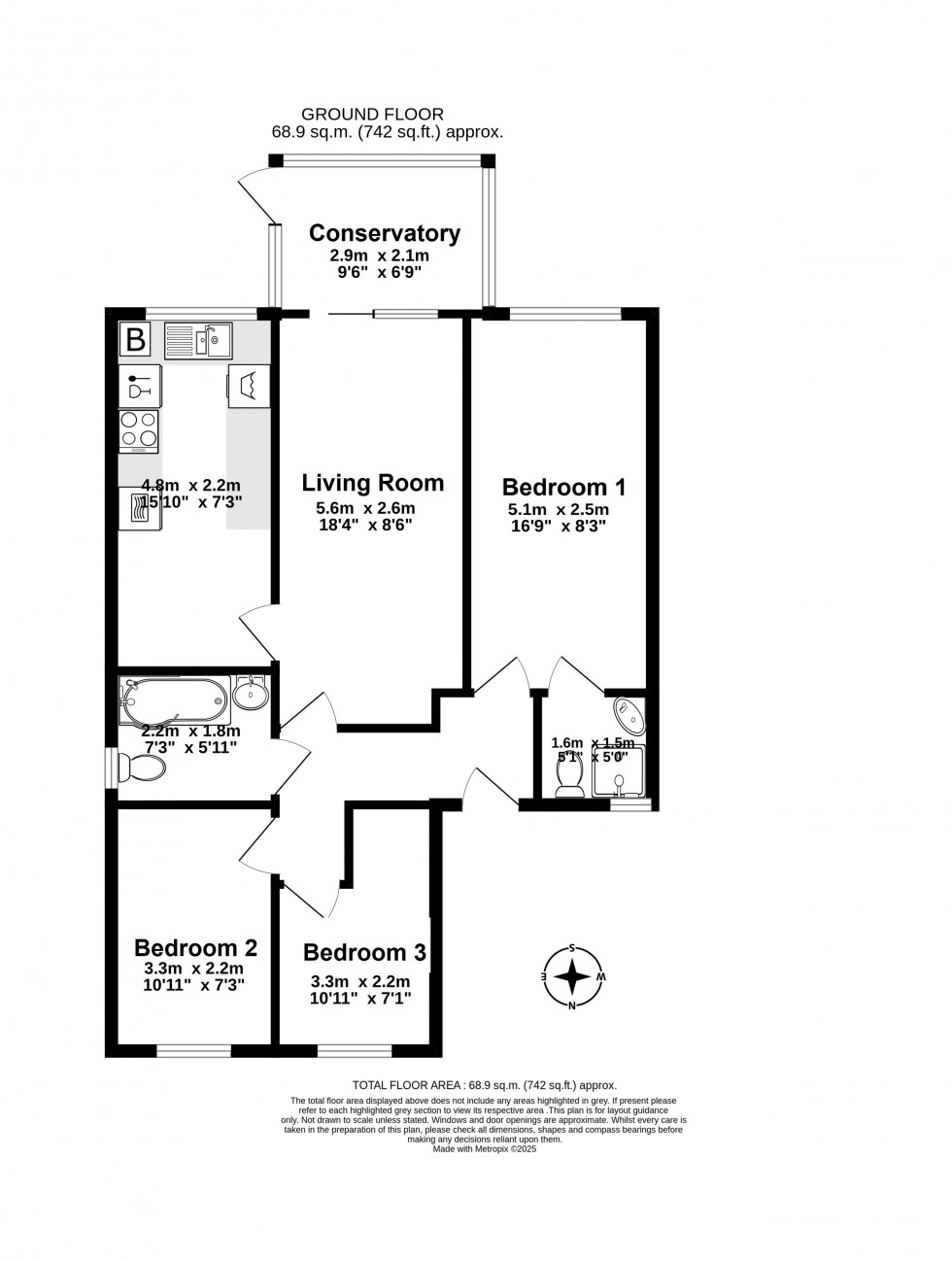 Floorplan for Deal, Walmer, Kent