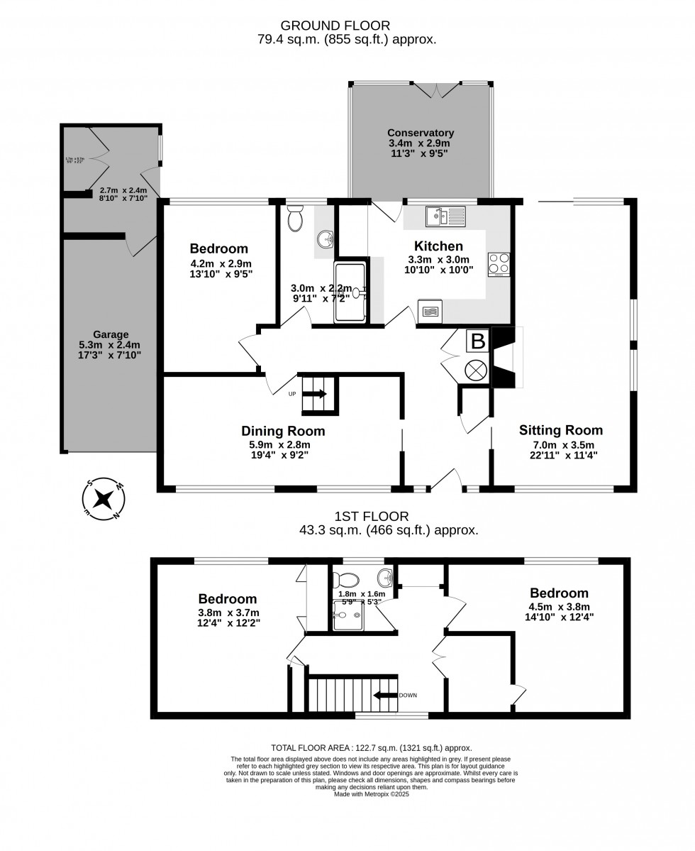 Floorplan for Martin Mill, Dover, Kent
