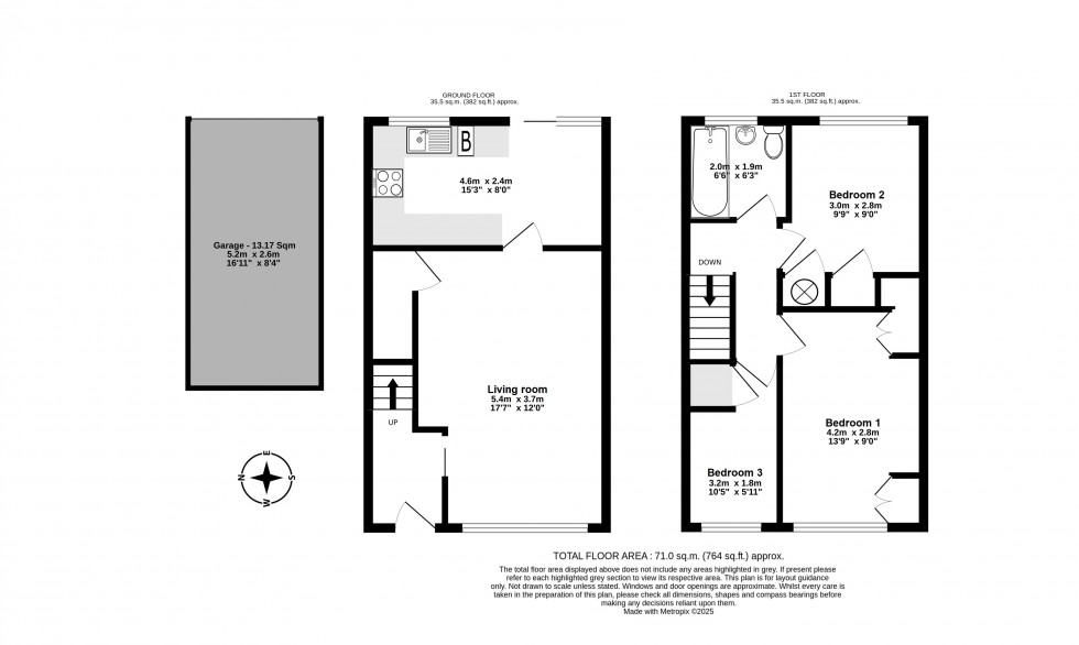 Floorplan for Walmer, Deal