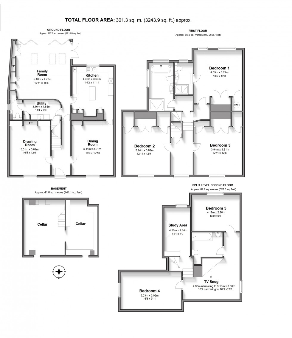 Floorplan for Sandwich, Kent