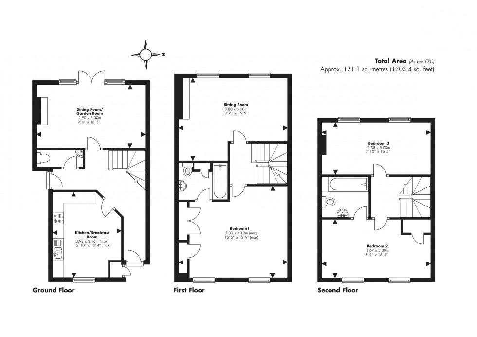 Floorplan for Deal, Kent