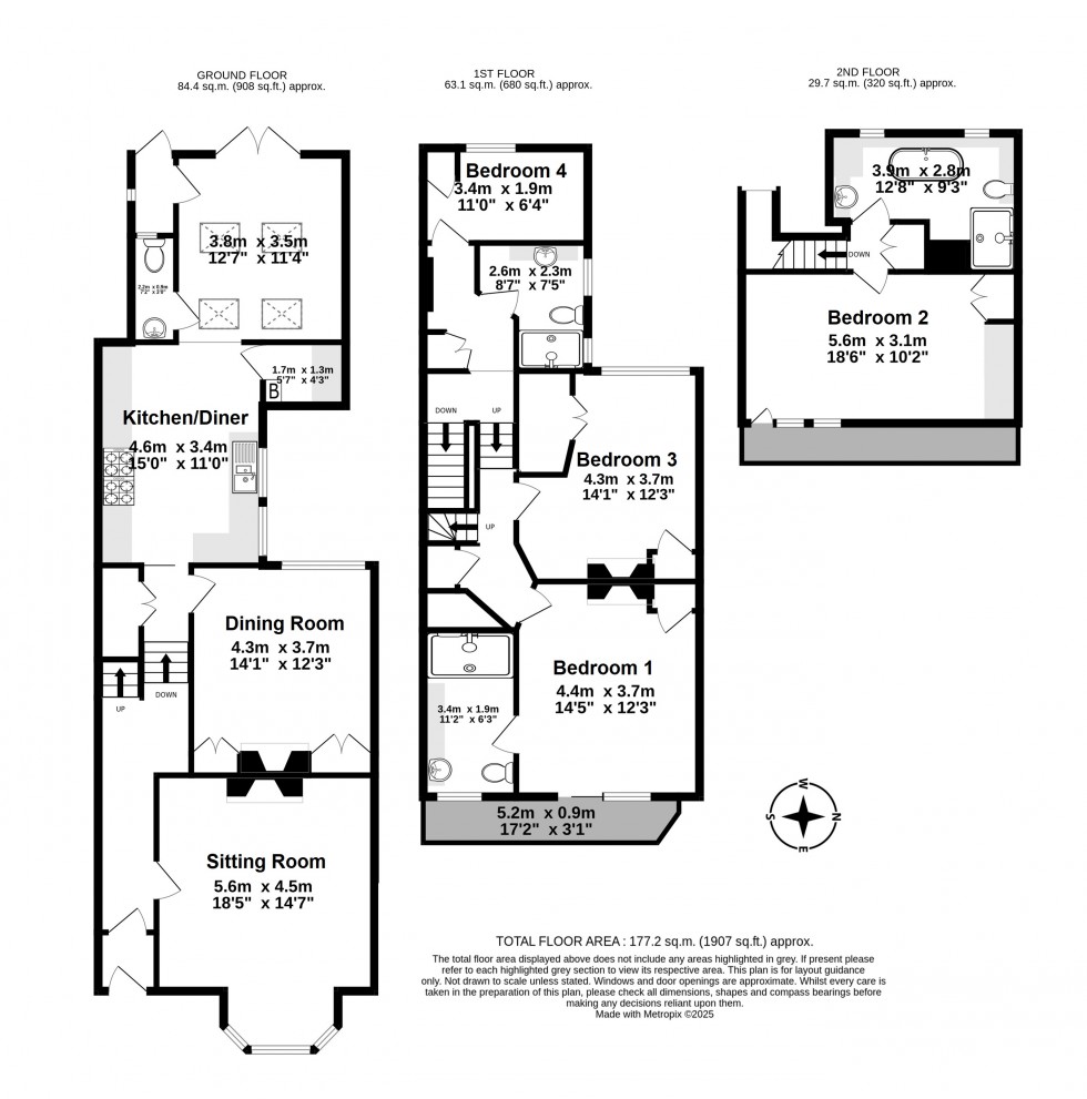 Floorplan for Deal, Kent