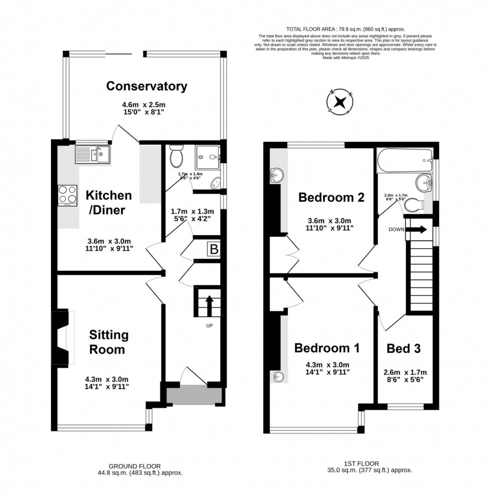 Floorplan for Walmer, Deal