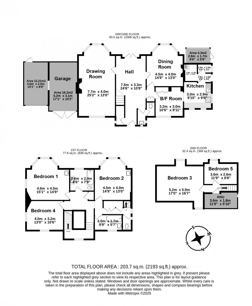 Floorplan for Walmer, Deal