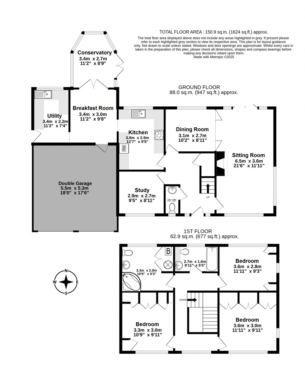 Floorplan for Walmer, Deal, Kent