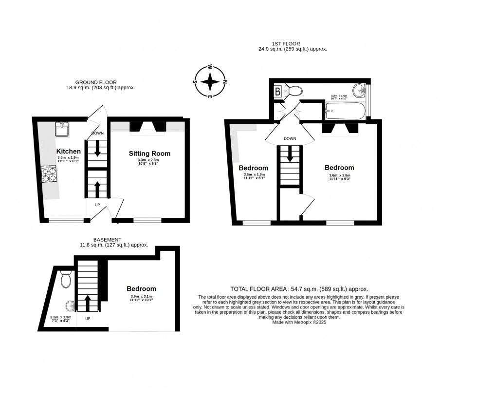 Floorplan for Deal, Kent