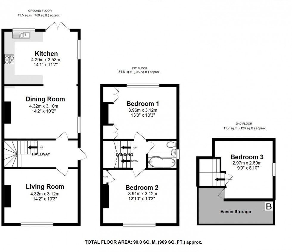 Floorplan for Walmer, Deal