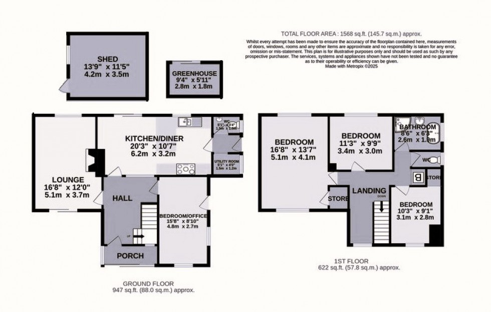 Floorplan for Deal, Kent