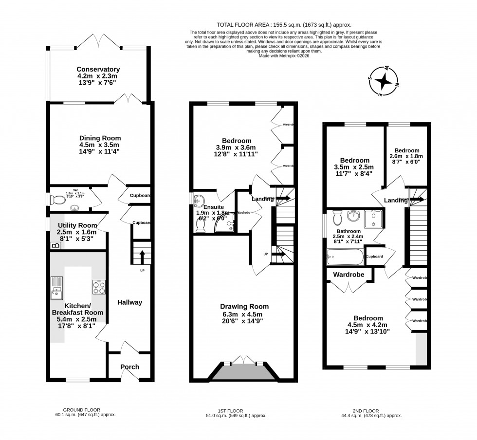 Floorplan for Deal, Kent