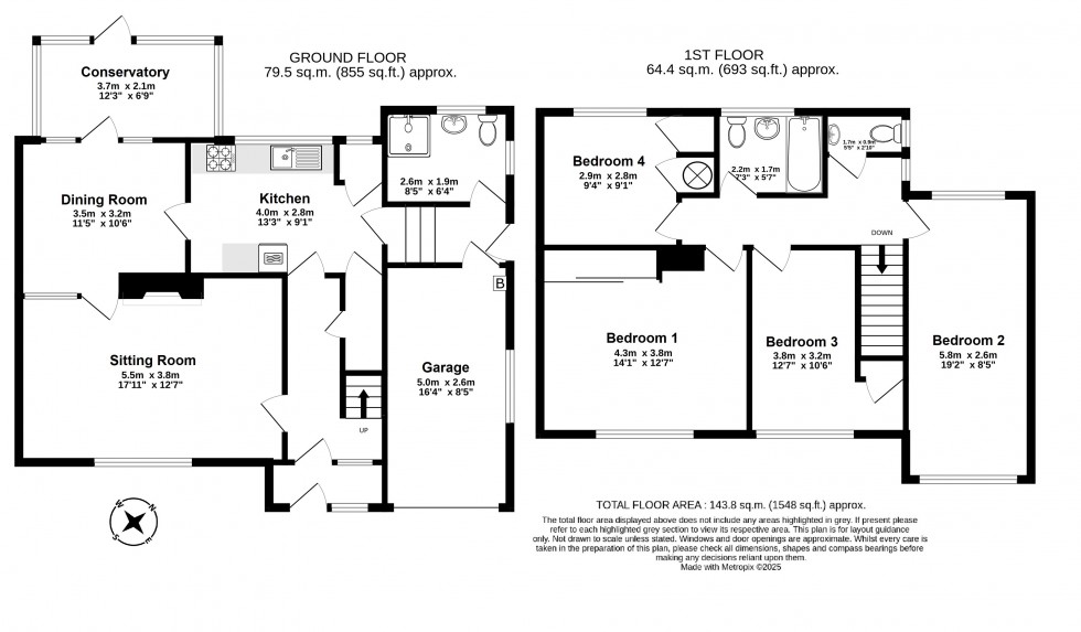 Floorplan for Walmer, Deal, Kent
