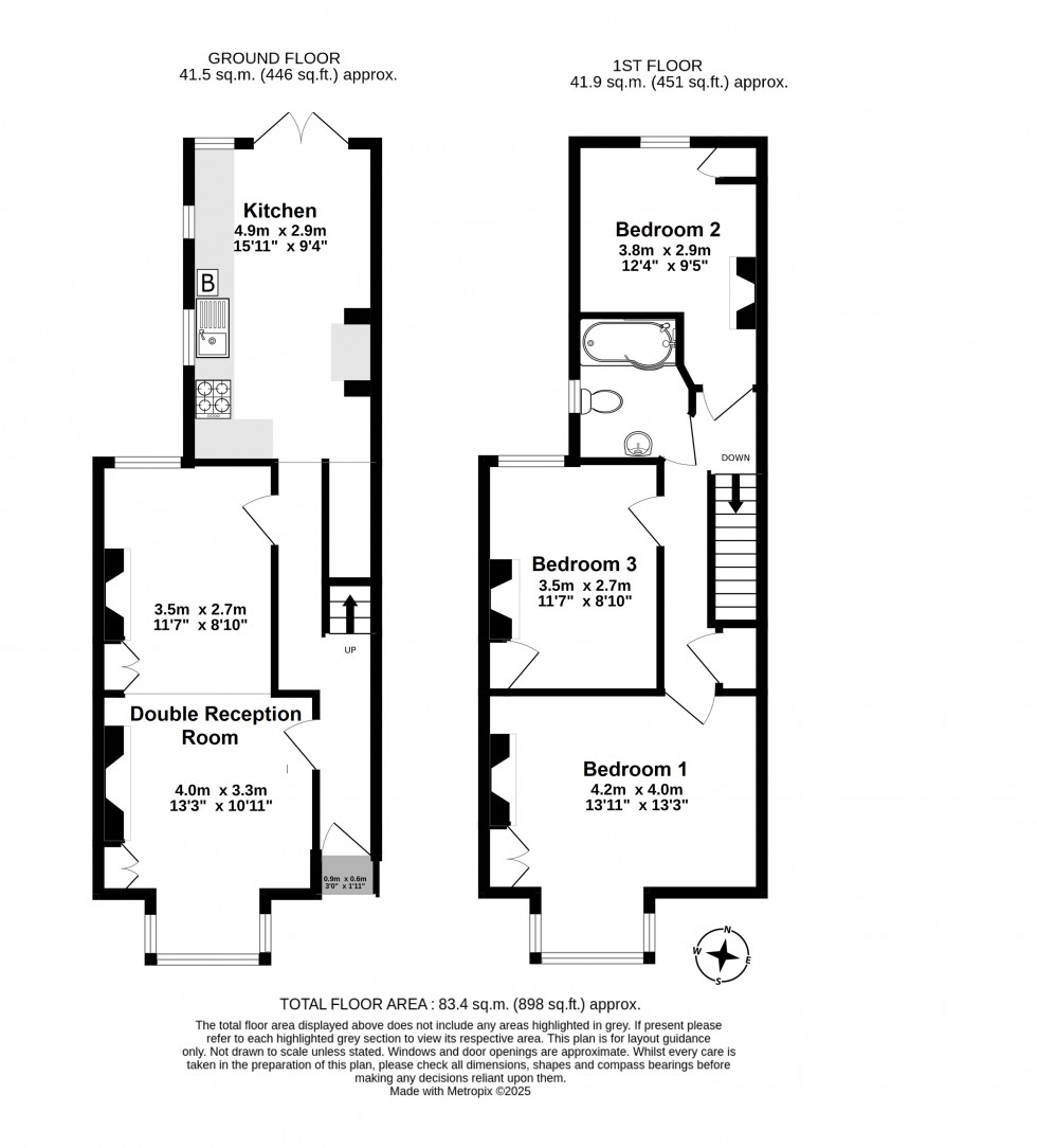Floorplan for Deal, Kent