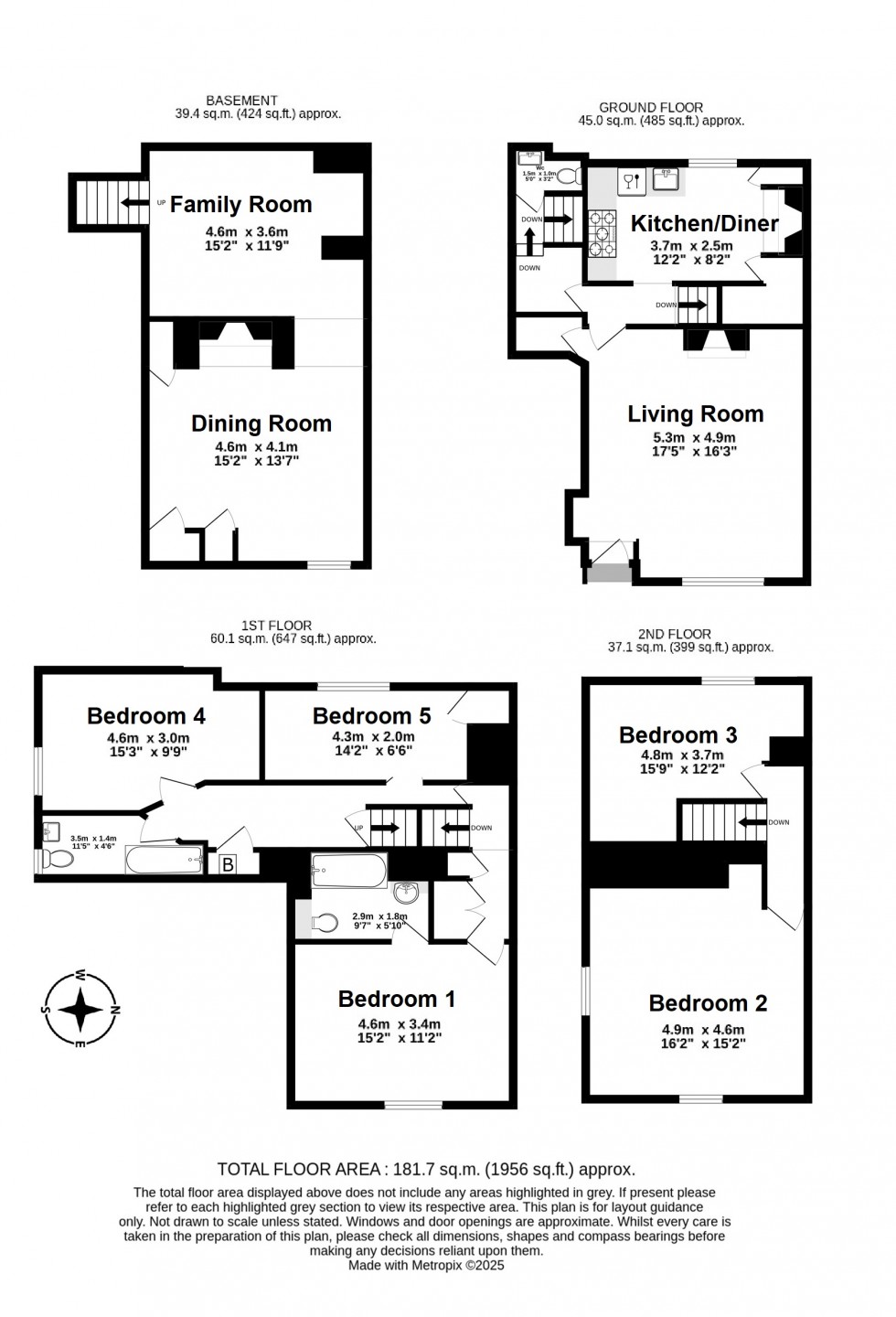 Floorplan for Deal, Kent