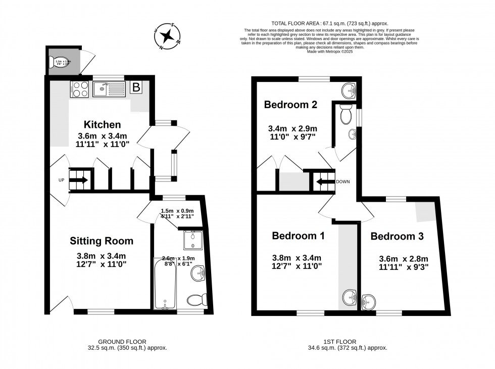 Floorplan for Great Mongeham, Deal
