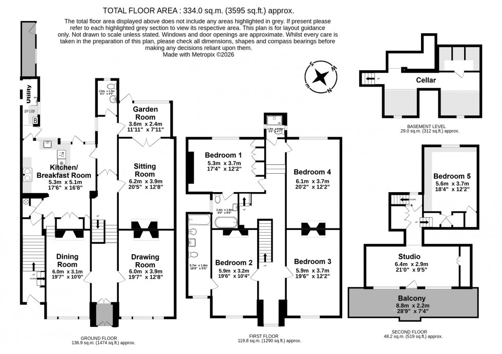 Floorplan for Walmer, Deal, Kent