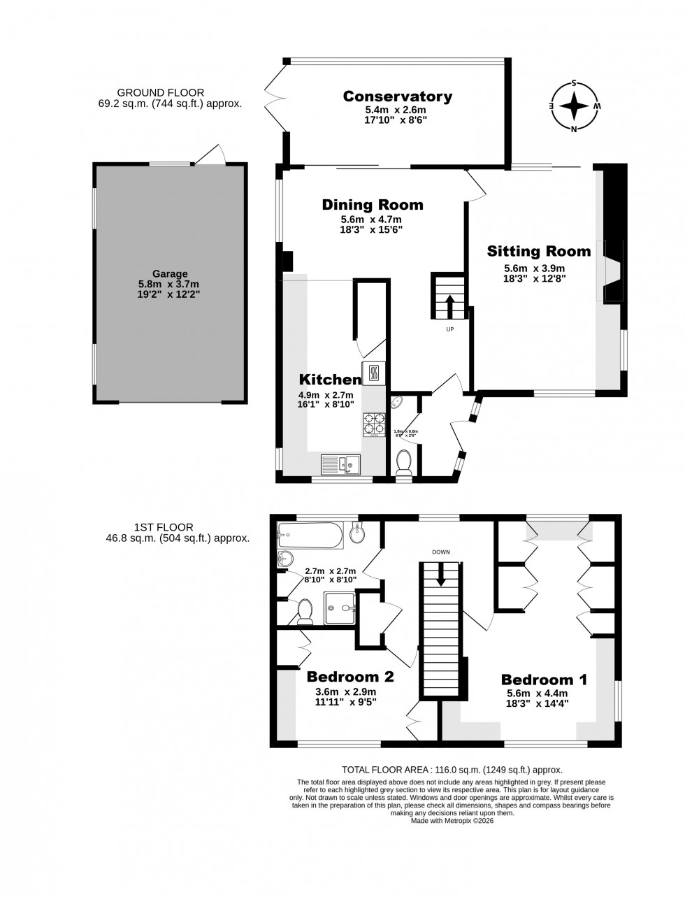 Floorplan for Walmer, Deal