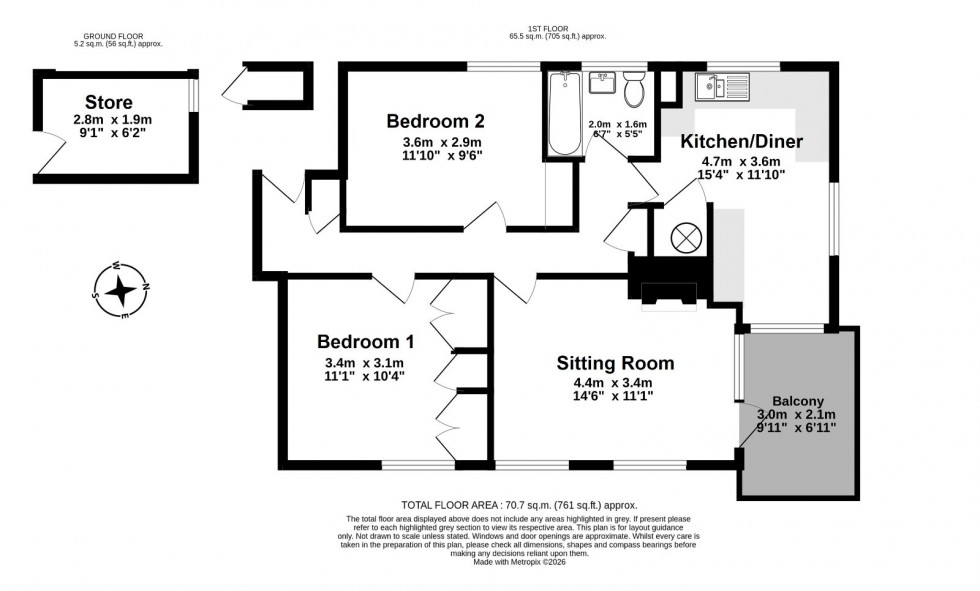 Floorplan for Deal, Kent