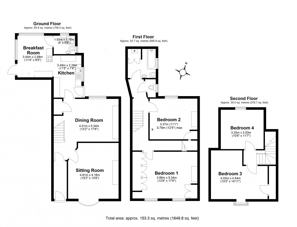 Floorplan for Deal, Kent